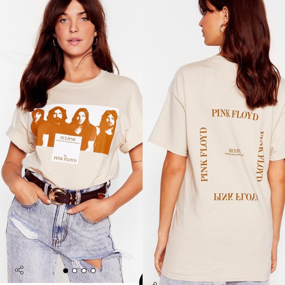 LAST ONE! Pink Floyd Oversized Graphic Band Tee - Picture 1 of 7